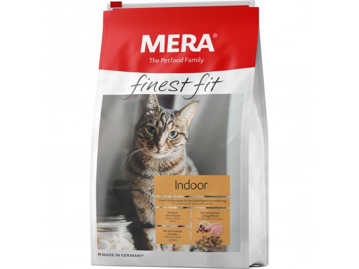 Сухой корм MERA FINEST FIT INDOOR для взрослых кошек, живущих в помещении 4 кг