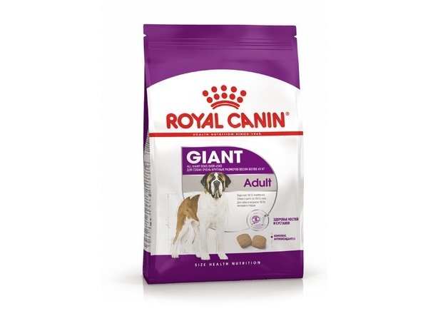 Сухой корм Royal Canin Giant Adult  РОЯЛ КАНИН ДЖАЙНТ ЭДАЛТ ДЛЯ ВЗРОСЛЫХ СОБАК ГИГАНТСКИХ ПОРОД В ВОЗРАСТЕ СТАРШЕ 2 ЛЕТ 15 кг