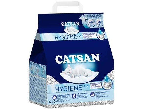 CATSAN Наполнитель для кошачьего туалета Катсан Впитывающий гигиенический 10 л / 5 кг /