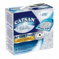 CATSAN ACTIVE FRESH Наполнитель для кошачьего туалета Катсан Комкующийся 5 л