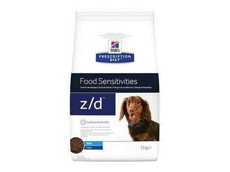HILLS PRESCRIPTION DIET Z\D FOOD SENSITIVITIES MINI Лечебный корм Хиллс для собак Мелких пород при Пищевой Аллергии 1,5 кг