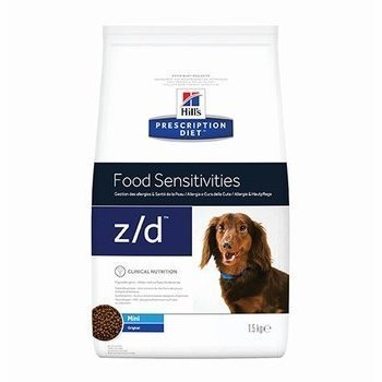 HILLS PRESCRIPTION DIET Z\D FOOD SENSITIVITIES MINI Лечебный корм Хиллс для собак Мелких пород при Пищевой Аллергии 1,5 кг