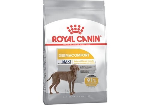 Сухой корм Royal Canin Maxi Dermacomfort  РОЯЛ КАНИН МАКСИ ДЕРМАКОМФОРТ ДЛЯ СОБАК КРУПНЫХ ПОРОД С КОЖНЫМ РАЗДРАЖЕНИЕМ И ЗУДОМ 10 кг