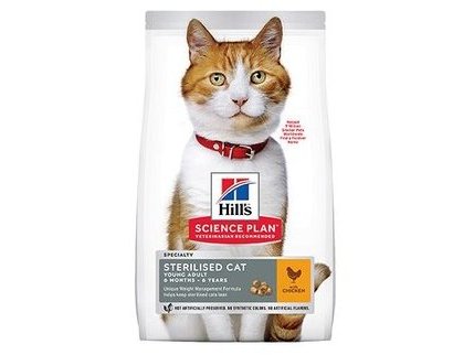 HILLS SCIENCE PLAN STERILISED CAT Cухой корм Хиллс для Стерилизованных кошек и Котят от 6 месяцев Курица 10 кг