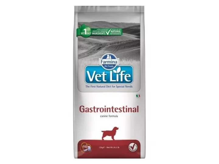 Лечебный корм FARMINA VET LIFE GASTROINTESTINAL  Фармина для собак при Нарушениях работы ЖКТ 2 кг