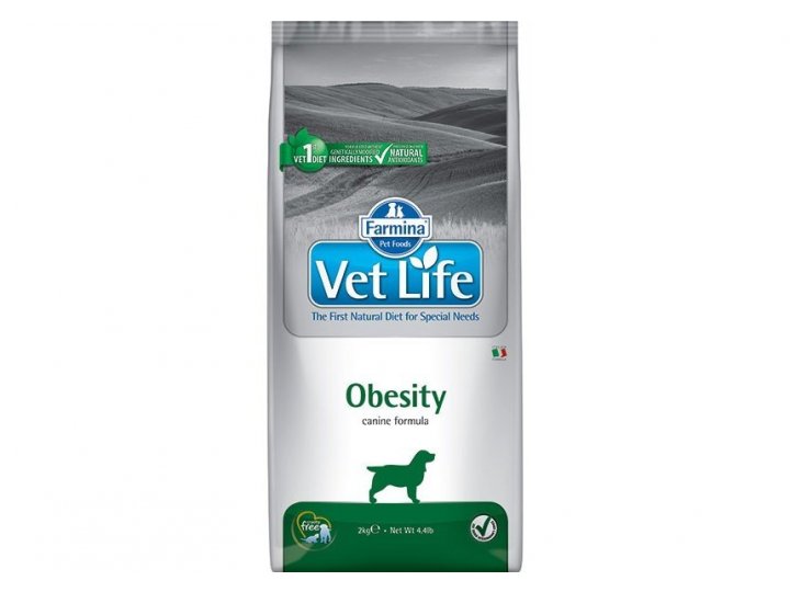 Лечебный корм FARMINA VET LIFE OBESITY  Фармина для собак при Ожирении, подходит для питания Стерилизованных животных 12 кг