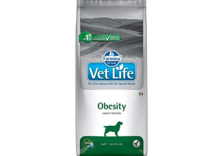 Лечебный корм FARMINA VET LIFE OBESITY  Фармина для собак при Ожирении, подходит для питания Стерилизованных животных 12 кг
