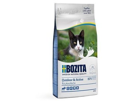 BOZITA OUTDOOR & ACTIVE ELK Сухой корм Бозита для растущих и взрослых Активных кошек с мясом Лося 10 кг