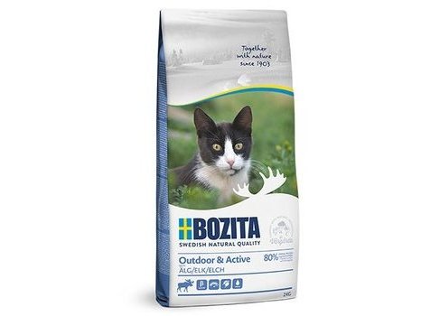 BOZITA OUTDOOR & ACTIVE ELK Сухой корм Бозита для растущих и взрослых Активных кошек с мясом Лося 2 кг