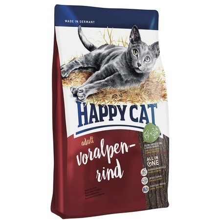 Сухой корм HAPPY CAT SUPREME VORALPEN-RIND  Хэппи Кэт для кошек Альпийская Говядина 1,4 кг