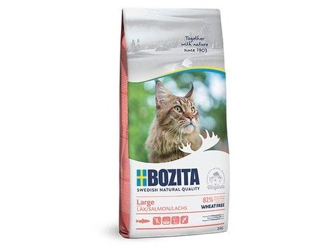 Сухой корм BOZITA LARGE WHEAT FREE SALMON Бозита для молодых и взрослых кошек Крупных пород Без пшеницы Лосось 2 кг