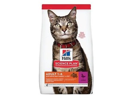 HILLS SCIENCE PLAN ADULT DUCK Сухой корм Хиллс для взрослых кошек Утка 3 кг