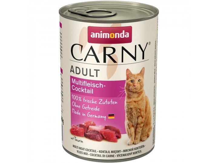 Влажный корм ANIMONDA CARNY ADULT Консервы Анимонда для кошек разные виды Мяса 400 гр
