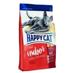Сухой корм HAPPY CAT SUPREME INDOOR VORALPEN-RIND  Хэппи Кэт для Домашних кошек Альпийская Говядина 10 кг