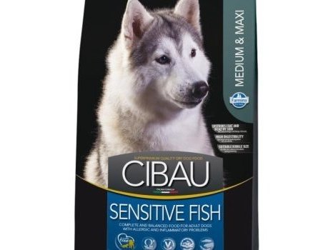 Сухой корм FARMINA CIBAU SENSITIVE MEDIUM & MAXI FISH  Фармина для собак Средних и Крупных пород Низкоаллергенный Рыба 12 кг