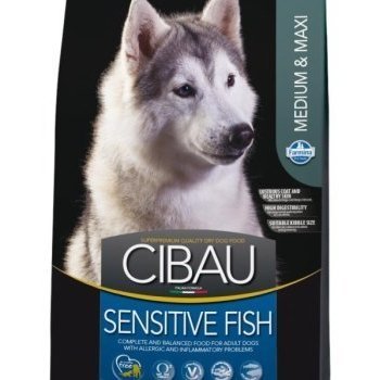 Сухой корм FARMINA CIBAU SENSITIVE MEDIUM & MAXI FISH  Фармина для собак Средних и Крупных пород Низкоаллергенный Рыба 2,5 кг