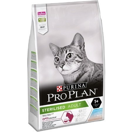 PURINA PRO PLAN CAT STERILISED COD OPTISAVOUR Сухой корм Пурина Про План для Стерилизованных кошек для Поддержания здоровья мочевыводящей системы Треска Форель 3 кг