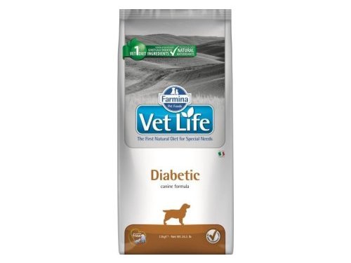 Лечебный корм FARMINA VET LIFE DIABETIC  Фармина для собак при Диабете 2 кг