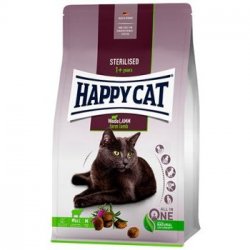 Сухой корм HAPPY CAT ADULT STERILISED WEIDE LAMM  Хэппи Кэт для Стерилизованных кошек Ягненок 4 кг
