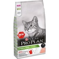 PURINA PRO PLAN CAT STERILISED SALMON OPTISENSES Сухой корм Пурина Про План для Стерилизованных кошек для Поддержания органов чувств Лосось 10 кг