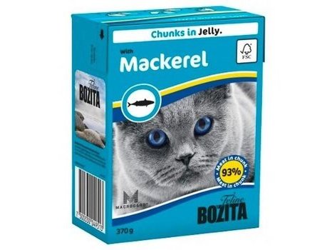 BOZITA FELINE Консервы Бозита для кошек кусочки в желе Скумбрия (цена за упаковку) 370 гр х 16 шт