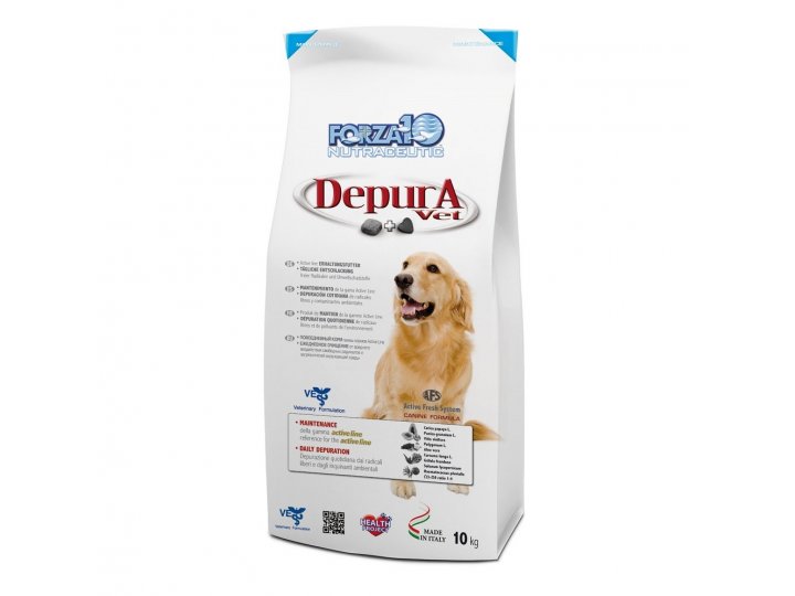 Сухой корм  Forza10 Depura Active Line для взрослых собак всех пород в послеоперационный период, для восстановления после заболеваний в период восстановления после длительных стрессов и нагрузок 10 кг