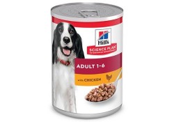 Консервы HILLS SCIENCE PLAN ADULT 1-6 CHICKEN   Хиллс для взрослых собак Курица (цена за упаковку) 370 гр х 12 шт