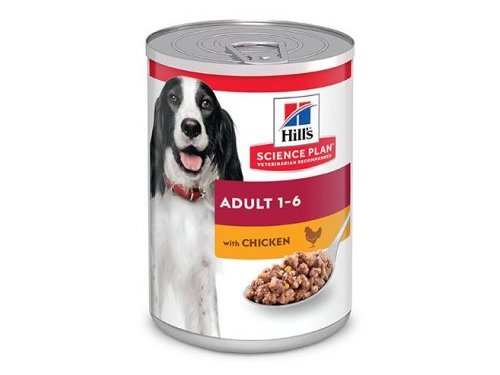 Консервы HILLS SCIENCE PLAN ADULT 1-6 CHICKEN   Хиллс для взрослых собак Курица (цена за упаковку) 370 гр х 12 шт