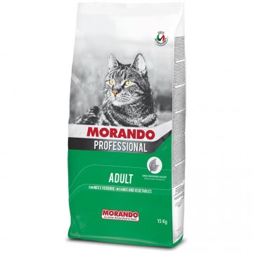 Сухой корм MORANDO PROFESSIONAL  GATTO ADULT  Морандо для взрослых кошек Микс с овощами 15 кг