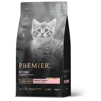 Сухой корм PREMIER KITTEN FRESH TURKEY  Премьер для Котят Свежее мясо Индейки 2 кг