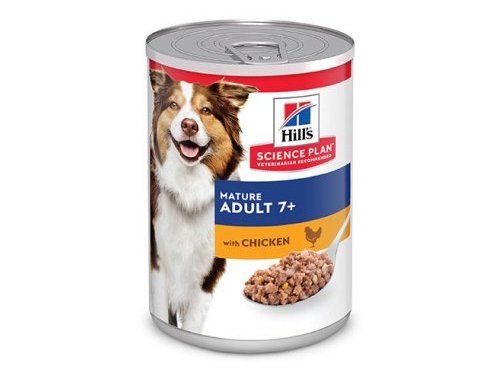 Консервы HILLS SCIENCE PLAN MATURE ADULT 7+ CHICKEN   Хиллс для Пожилых собак Курица (цена за упаковку) 370 гр х 12 шт