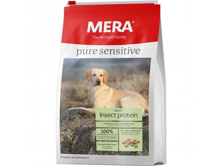Сухой корм MERA Pure Sensitive Insect Protein для взрослых собак с белком из насекомых 12,5 кг