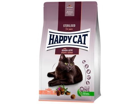 Сухой корм HAPPY CAT ADULT STERILISED ATLANTIK LACHS  Хэппи Кэт для Стерилизованных кошек Атлантический лосось 4 кг