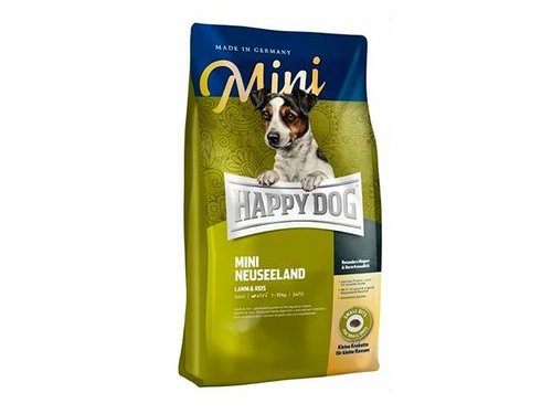 Сухой корм HAPPY DOG SUPREME MINI NEW ZEALAND LAMM & REIS  Хэппи Дог для собак Мелких пород Новая Зеландия (Ягненок с рисом) 8 кг