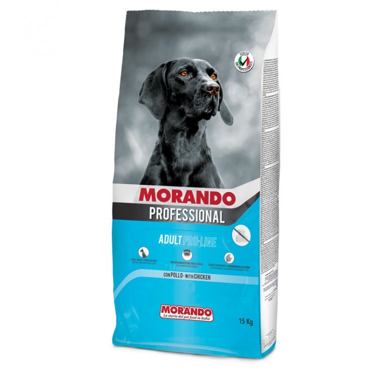 Сухой корм MORANDO PROFESSIONAL CANE ADULT PRO-LINE   Морандо для взрослых собак с повышенной массой тела с Курицей 15 кг