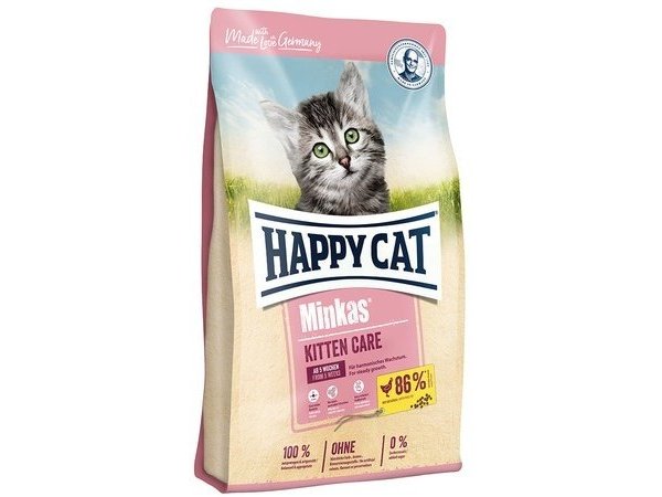 Сухой корм HAPPY CAT MINKAS KITTEN CARE  Хэппи Кэт для Котят Птица 1,5 кг