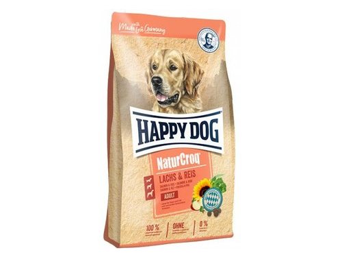 Сухой корм HAPPY DOG NATURCROQ ADULT LACHS & REIS  Хэппи Дог НатурКрок Лосось с Рисом 11 кг