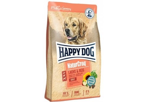 Сухой корм HAPPY DOG NATURCROQ ADULT LACHS & REIS  Хэппи Дог НатурКрок Лосось с Рисом 11 кг