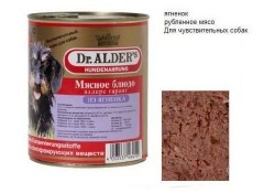 Консервы DR. ALDER`S  Доктор Алдерс для собак всех пород Ягнёнок (цена за упаковку)750 гр х 12 шт