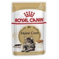 Влажный корм ROYAL CANIN BREED CAT MAINE COON   (КОНСЕРВЫ-ПАУЧИ) РОЯЛ КАНИН ДЛЯ КОШЕК ПОРОДЫ МЭЙН КУН /цена за упаковку/ 85 гр х 28 шт