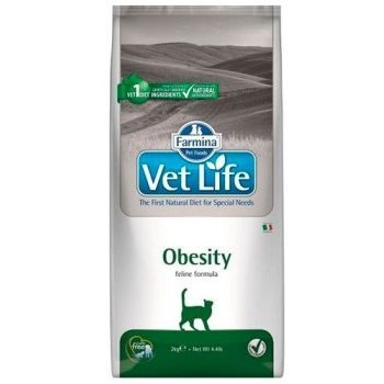 Лечебный корм FARMINA VET LIFE OBESITY  Фармина для кошек при Ожирении, подходит для питания Стерилизованных животных 10 кг