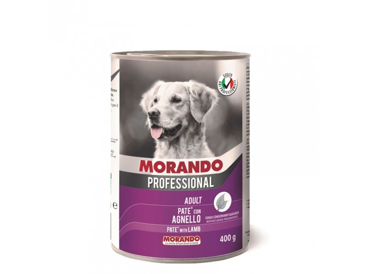 Консервы Morando Professional консервы для собак паштет с бараниной, 400 гр х 24 шт / цена за упаковку /