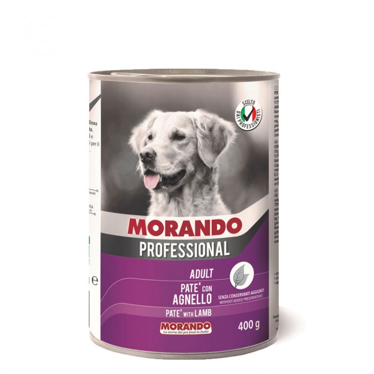 Консервы Morando Professional консервы для собак паштет с бараниной, 400 гр х 24 шт / цена за упаковку /