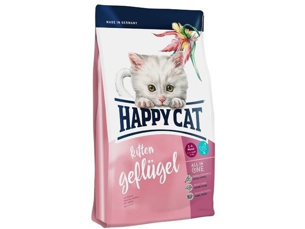 Сухой корм Happy Cat Supreme Kitten Geflugel для котят с домашней птицей 4 кг