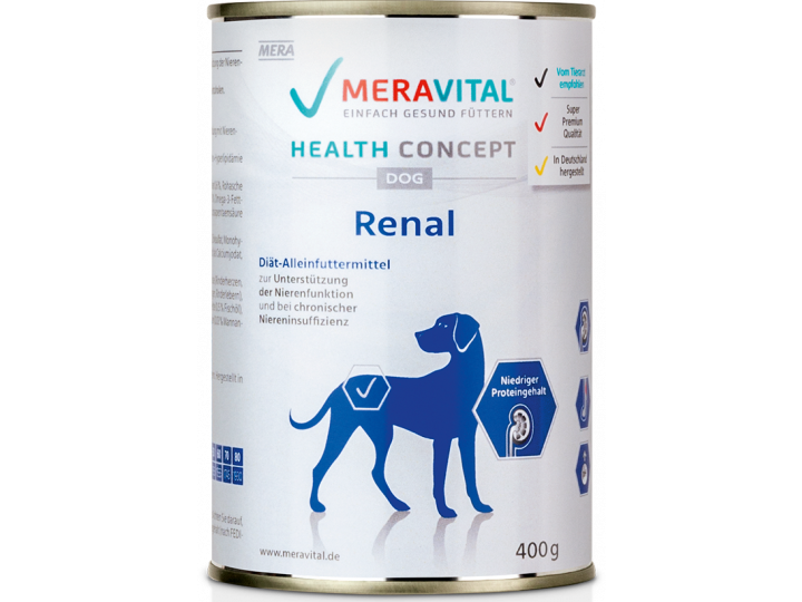 MeraVital Renal (вет.консервы для собак) Ветеринарные консервы для собак при почечной недостаточности 400 гр х 6 шт / цена ха упаковку /