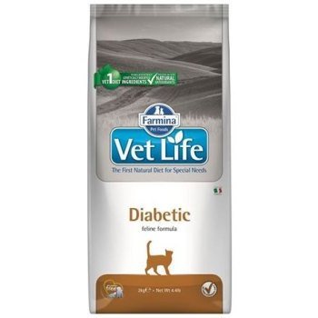 Лечебный корм FARMINA VET LIFE DIABETIC  Фармина для кошек при Сахарном диабете 10 кг
