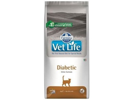 Лечебный корм FARMINA VET LIFE DIABETIC  Фармина для кошек при Сахарном диабете 10 кг
