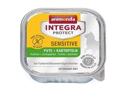 ANIMONDA INTEGRA PROTECT SENSITIVE Ветеринарный влажный корм (консервы) Анимонда c индейкой и рисом для взрослых кошек при Пищевой Аллергии Индейка рис в банках (цена за упаковку) 100 гр х 16 шт