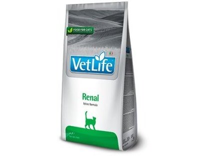 Лечебный корм FARMINA VET LIFE RENAL  Фармина для кошек при Заболеваниях почек  5 кг