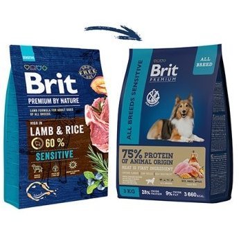 Сухой корм BRIT PREMIUM ALL BREEDS SENSITIVE LAMB & TURKEY    Брит Премиум для взрослых собак всех пород с Чувствительным пищеварением Ягненок Индейка 15 кг